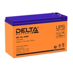 Аккумулятор 12В 9А/ч (HR12-34W) Delta свинцово-кислотный