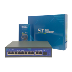 ST-S87POE(2G/1S/120W/A)PRO, 8-ми портовый POE коммутатор